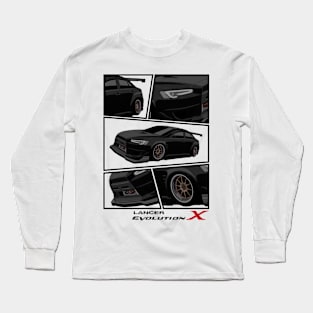 Mitsubishi Lancer EVO X Black, Evolution X, JDM Long Sleeve T-Shirt